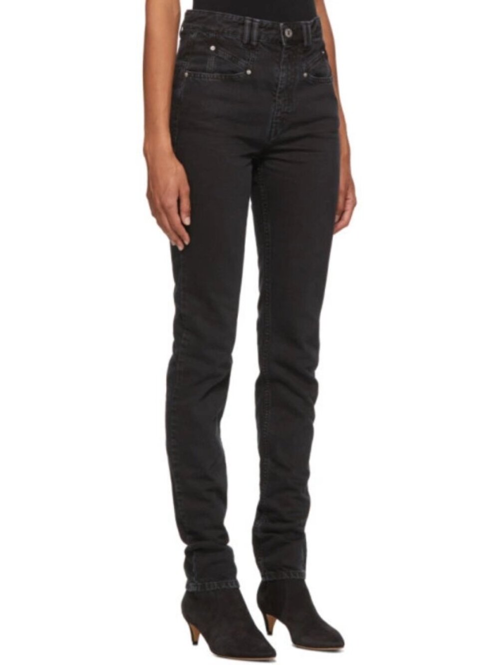 Isabel Marant Black Nominic Jeans - Picture 2 of 10